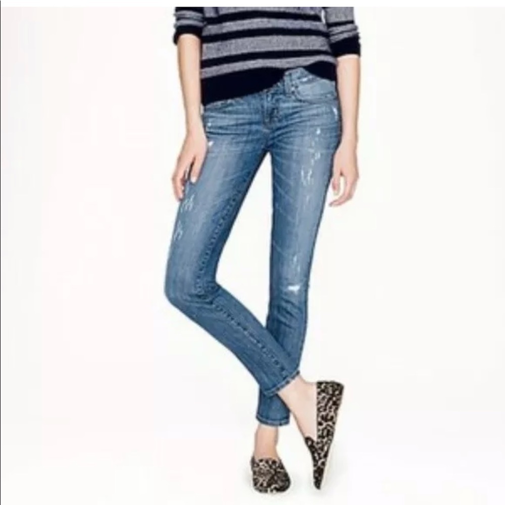J.crew Jeans Womens Distressed Size 27 Mid Rise